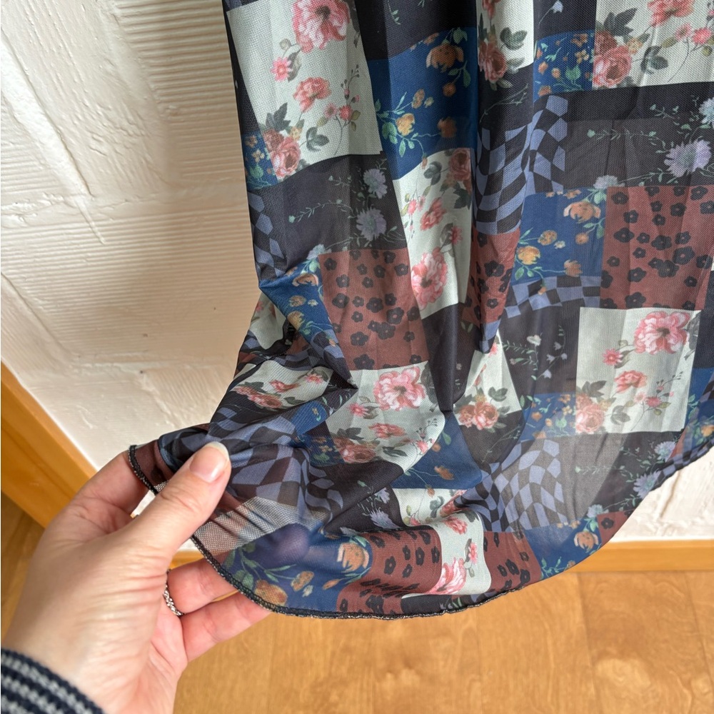 Earthbound Y2K patchwork skirt - Picture 3 of 7
